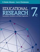 Educational Research: Quantitative, Qualitative, and Mixed Approaches [7 ed.]