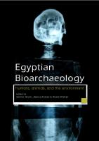 Egyptian Bioarchaeology. Humans, animals, and the environment
 9789088902871, 9789088902888