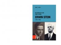 Ein Mensch und zwei Leben: Erwin Stein (1903-1992) [1 ed.]
 9783412504038, 9783412503703