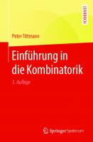 Einführung in die Kombinatorik [3. ed.]
 978-3-662-58920-5