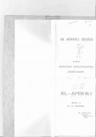 El-Afrihili: The African Continental Language [1]