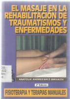 El Masaje En La Rehabilitacion De Traumatismos Y Enfermedades (2 Ed)