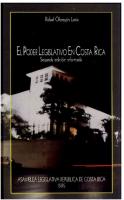 El poder legislativo en Costa Rica [2 ed.]
 9977916446