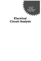 Electrical Circuit Analysis
 9780070262263, 0070262268