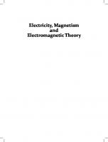 Electricity, magnetism and electromagnetic theory
 9781259004599, 1259004597