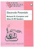 Electrode Potentials
 0198556845, 9780198556848
