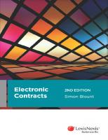 Electronic contracts : principles from common law [Second edition.]
 9780409340754, 0409340758