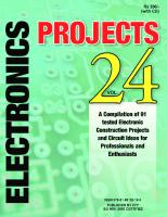 Electronics projects. Volume 24.
 978-81-88152-19-3