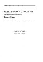 Elementary Calculus An Infinitesimal [2 ed.]