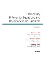 Elementary Differential Equations and Boundary Value Problems [11 ed.]
 9781119256007