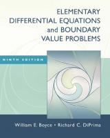 Elementary differential equations and boundary value problems [9ed]
 0471433381, 9780471433385