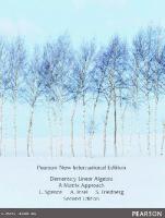 Elementary linear algebra: a matrix approach [2nd ed. Pearson international edition]
 1292025034, 9781292025032