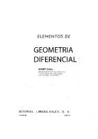Elementos de la geometria diferencial