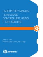 Embedded Controllers Using C and Arduino (Laboratory Manual)