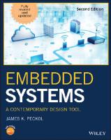 Embedded systems: a contemporary design tool [2nd edition]
 9780471721802, 9781119457497, 9781119457558, 9781119457503, 0471721808, 1119457505