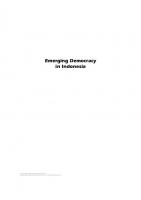 Emerging democracy in Indonesia
 9789812303226, 9812303227, 9789812303233, 9812303235