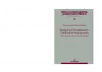 Emotions of Amazement in Old English Hagiography: Ælfric’s approach to Wonder, Awe and the Sublime
 3631872178, 9783631872178, 9783631882481
