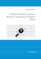 Empirical Research Towards a Relevance Assessment of Software Clones [1 ed.]
 9783832592707, 9783832545093