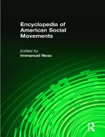 Encyclopedia of American Social Movements (Four Volume Set) [1 ed.]
 0765680459, 9780765680457