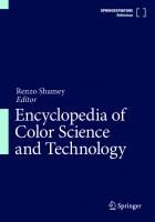 Encyclopedia of Color Science and Technology [2nd ed. 2023]
 303089861X, 9783030898618