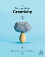 Encyclopedia of creativity [Third edition]
 9780128156148, 0128156147, 9780128156155, 0128156155
