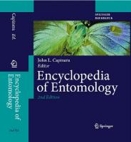 Encyclopedia of Entomology [2nd ed. 2008]
 1402062427, 9781402062421