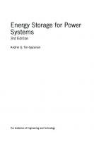 Energy Storage for Power Systems [3 ed.]
 1785618679, 9781785618673