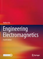 Engineering Electromagnetics [4 ed.]
 3030155560, 9783030155568