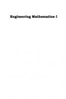 Engineering Mathematics - 1
 9351341747, 9789351341741