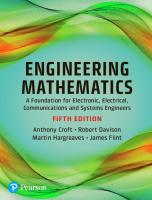 Engineering mathematics: a foundation for electronic, electrical, communications and systems engineers [Fifth edition /]
 9781292146652, 9781292146676, 9781292146669, 1292146656, 1292146672
