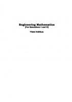 Engineering Mathematics [For Semesters I and II]
 9780071328777, 0071328777