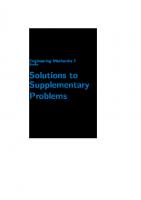 Engineering Mechanics 1, Statics Solutions