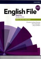 English File Beginner. Student's Book [Fourth ed.]
 0194029808, 9780194029803