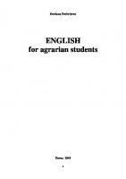 ENGLISH for agrarian students