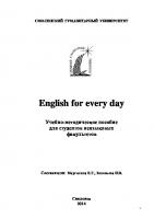 English for every day
