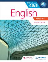 English for the IB MYP 4 and 5
 1471868451, 9781471868450