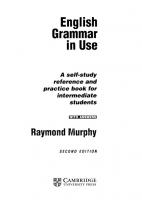 English Grammar in Use (intermediate) (with answers) (eleventh printing) [2 ed.]
 052143680X