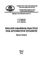 English grammar practice for automotive students
 9789855508572