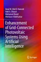Enhancement of Grid-Connected Photovoltaic Systems Using Artificial Intelligence [1st ed. 2023]
 3031296915, 9783031296918