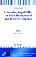 Enhancing Capabilities for Crisis Management and Disaster Response: Implementation in the Western Balkans Region (NATO Science for Peace and Security Series C: Environmental Security) [1st ed. 2022]
 9789402421415, 9789402421446, 9789402421422, 9402421416