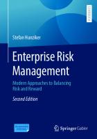 Enterprise risk management : modern approaches to balancing risk and reward [2 ed.]
 9783658335236, 3658335238