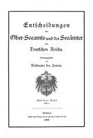 Entscheidungen des Ober-Seeamts und der Seeämter des Deutschen Reichs: Band 12, Heft 4 [Reprint 2021 ed.]
 9783112441886, 9783112441879