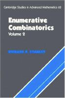 Enumerative Combinatorics [Volume 2, Paperback Edition]
 9780521789875