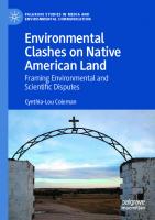 Environmental Clashes on Native American Land: Framing Environmental and Scientific Disputes [1st ed.]
 9783030341053, 9783030341060
