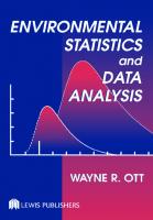 Environmental Statistics and Data Analysis
 9781351450089, 1351450085, 0-87371-848-8