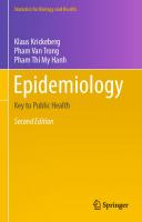 Epidemiology : Key to Public Health [2. ed. 2019]
 9783030163686, 3030163687