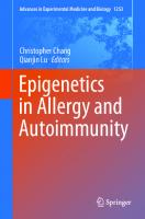 Epigenetics in Allergy and Autoimmunity [1st ed.]
 9789811534485, 9789811534492