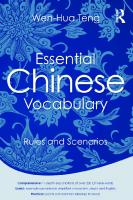 Essential Chinese Vocabulary: Rules and Scenarios
 2015035515, 9780415745390, 9780415745406, 9781315797908