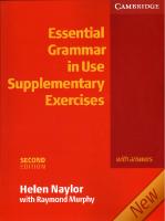 Essential Grammar in Use. Supplementary Exercises (With Answers)
 9780521675420