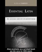 Essential Latin: The Language And Life of Ancient Rome [1 ed.]
 0415213207, 9780415213202, 0203165306, 9780203165300, 9780203279762